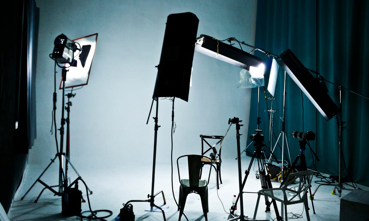 TV, film, photographic studio